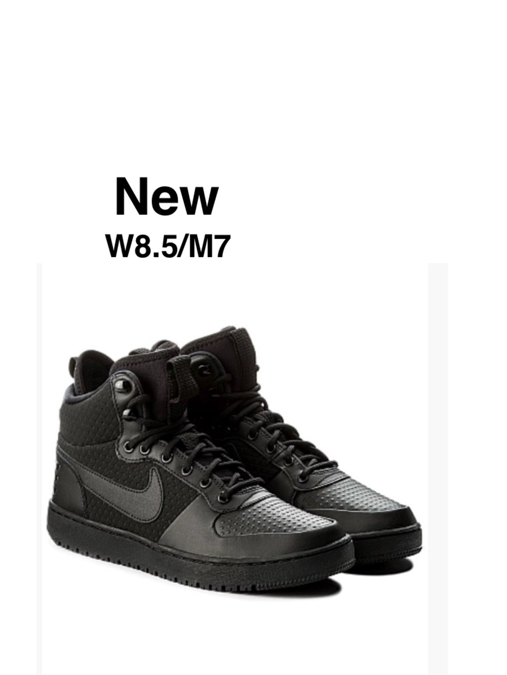 New Nike Court Borough Mid Winter
'Triple Black' in box Men7=Woman8.5⭐️⭐️⭐️